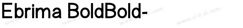 Ebrima BoldBold字体转换